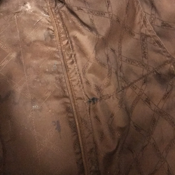 Longchamp Tan Brown Roseau Croc Embossed Leather Toggle Shopper Top Handle Bag - Picture 15 of 16